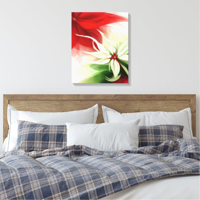 Toile Christmas Bloom Frequency Sacred Poinsettia  (Insitu(Chambre))