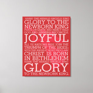 Toile Christmas Carol Canvas Hark le Herald