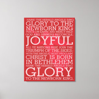 Toile Christmas Carol Canvas Hark le Herald