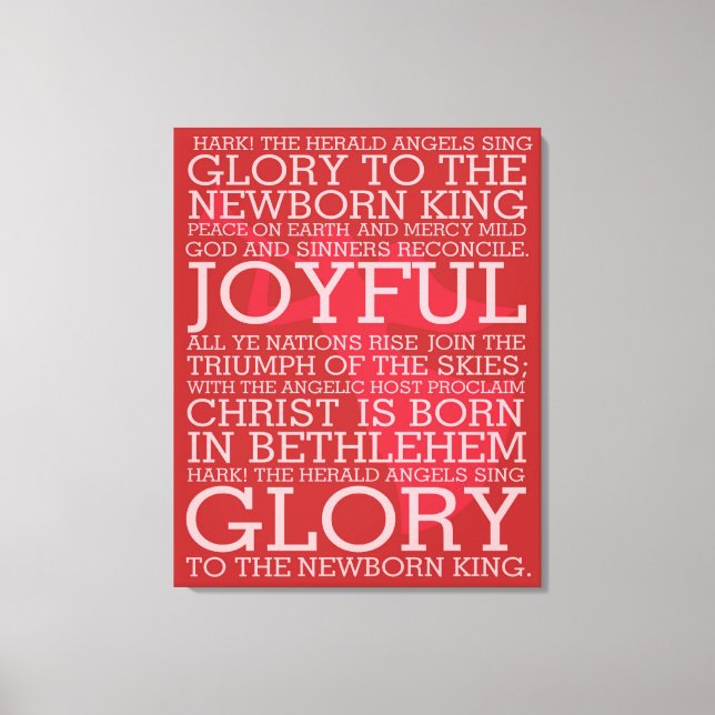 Toile Christmas Carol Canvas Hark le Herald (Recto)