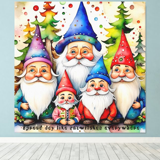 Toile Christmas Empowering Quotes – Art Print Collection (Insitu (Plancher de Bois))