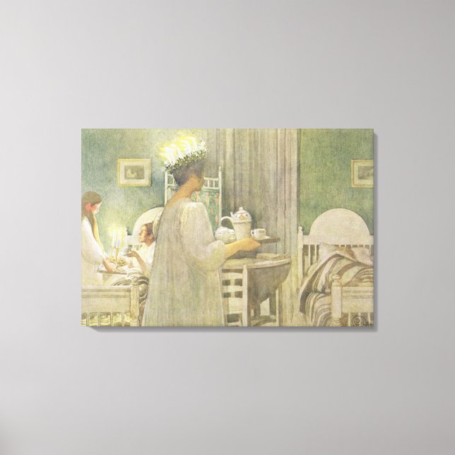 Toile Christmas Morning, pub. in 'Laissez la lumière hin (Recto)