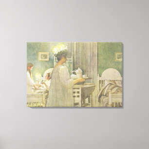 Toile Christmas Morning, pub. in 'Laissez la lumière hin