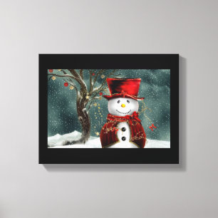 Toile Christmas Snowman