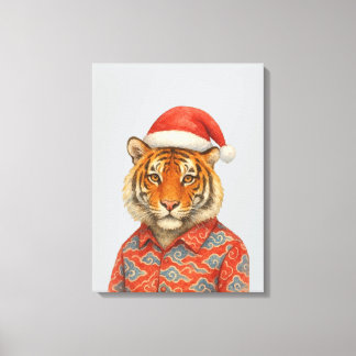 Toile Christmas Tiger indie