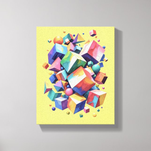 Toile Chromatic Cube Symphony (Recto)