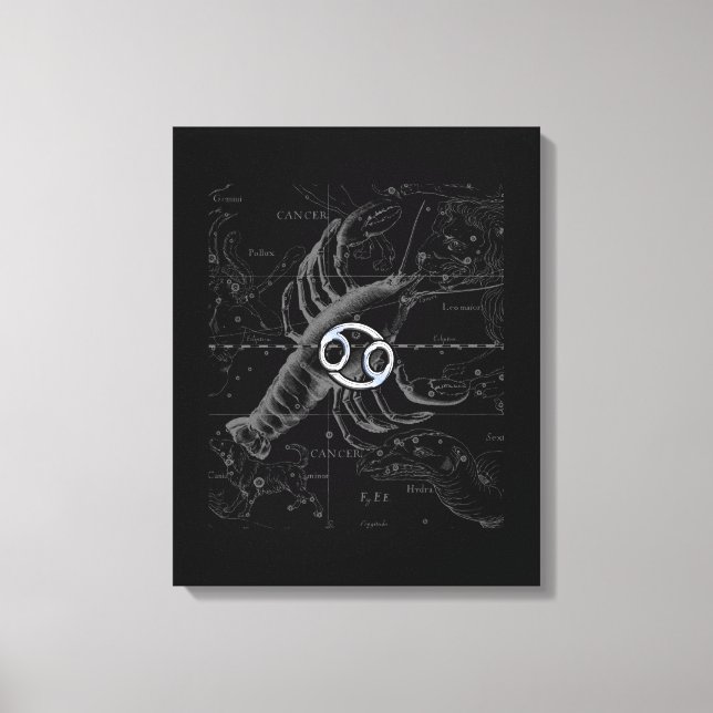 Toile Chrome comme Cancer Zodiac Connexion Hevelius (Recto)