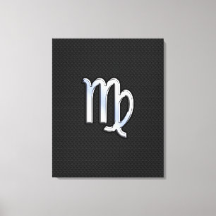 Toile Chrome Virgo Zodiac Connexion style peau de serpen