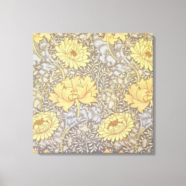 Toile Chrysanthème Fleurs de Maman William Morris (Recto)