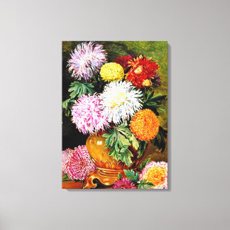 Toile Chrysanthèmes japonais, peinture d'art