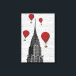 Toile Chrysler Building et Red Hot Air Ballots<br><div class="desc">Transports et voyages</div>