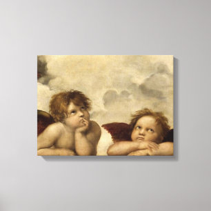 Toile Chubs Raphael Santi Sistine Madonna Sweet