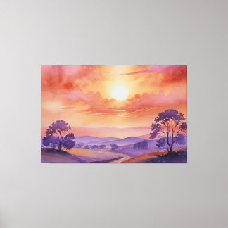 Toile "Chuchotements de coucher de soleil"