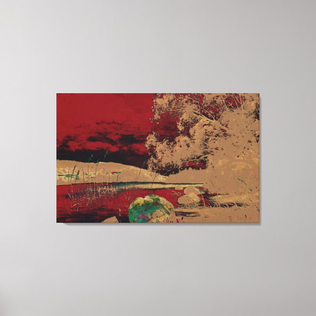 Toile Churberg, Fanny - Paysage côtier (Modifié) (Recto)