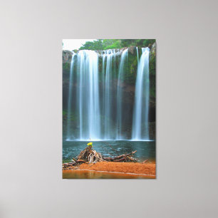 Toile CHUTE D'EAU JAUNE 32x48