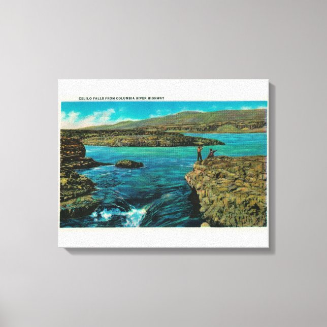 Toile Chutes Celilo sur le fleuve Columbia (Recto)