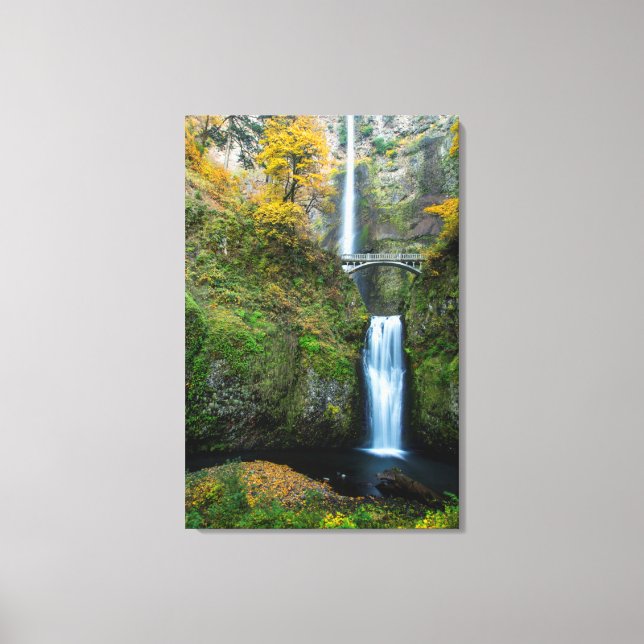 Toile Chutes de Multnomah en automne dans la gorge de Co (Recto)