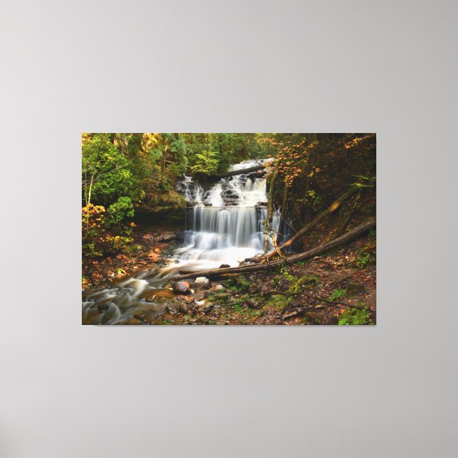 Toile Chutes de Wagner en automne (Recto)