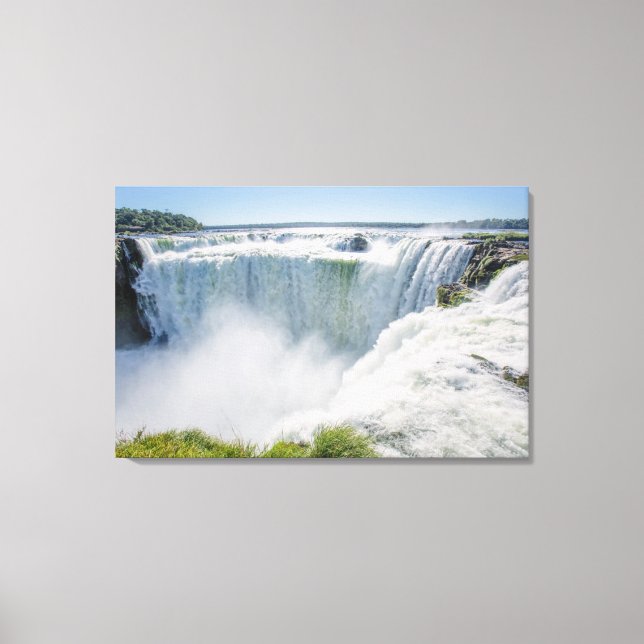 Toile Chutes D'Iguazu, Throat Du Diable, Argentine (Recto)
