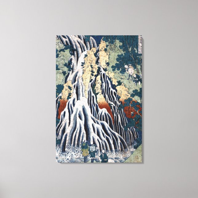 Toile Chutes Hokusai Kirifuri, Mont Kurokami, Shimotsuke (Recto)