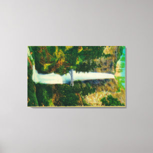 Toile Chutes Multnomah et pont de pied Benson 2