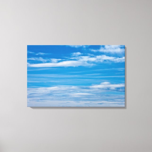 Toile Ciel bleu avec flux nuageux (Recto)