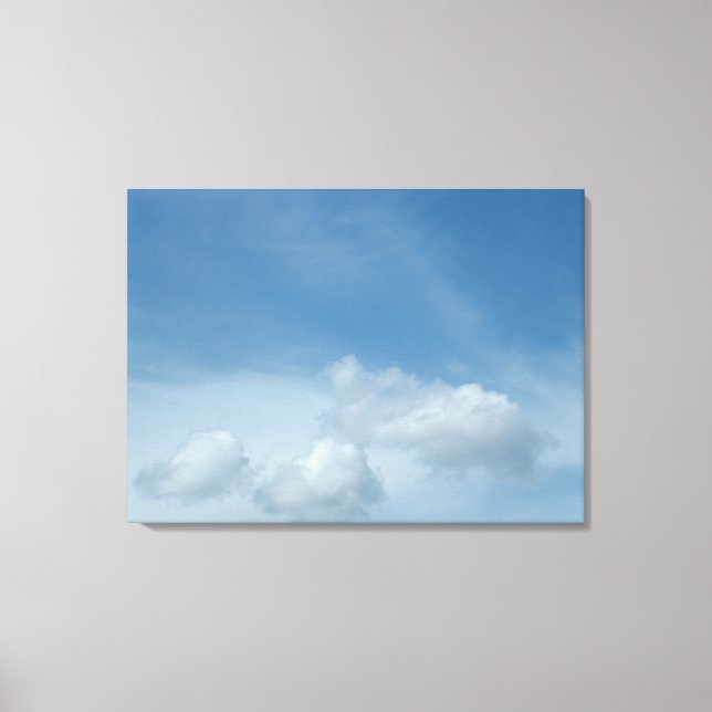 Toile Ciel bleu et nuages (Recto)