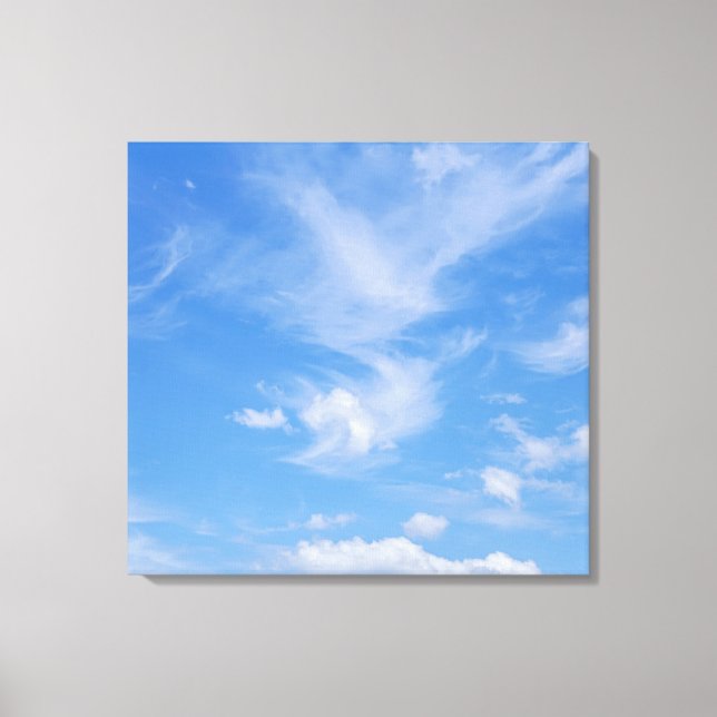 Toile Ciel bleu nuageux (Recto)