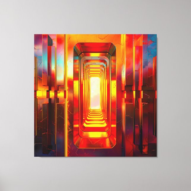 Toile Ciel céleste métallique (Recto)