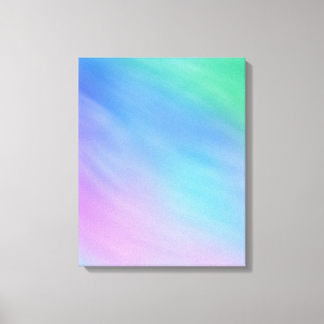 Toile Ciel de couleur arc-en-ciel doux (Recto)