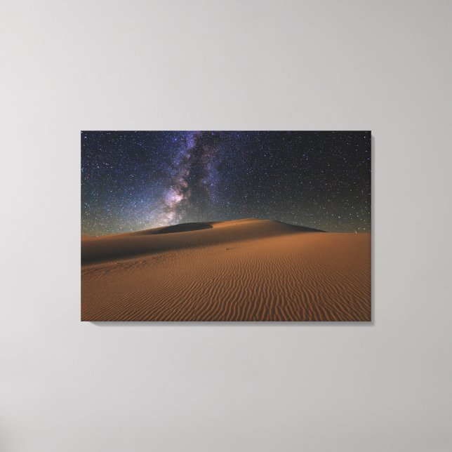 Toile Ciel étoilé sur le désert de Gobi Dunes de sable (Recto)