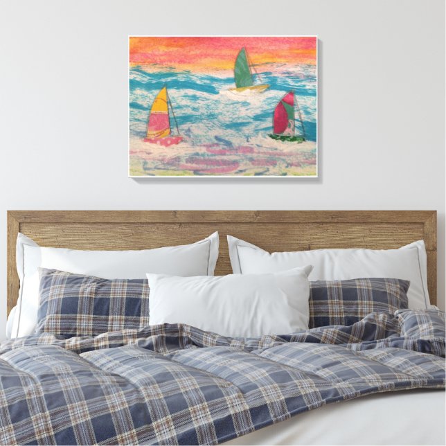 Toile Ciel Orange de Voile (Insitu(Chambre))