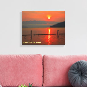 Toile Ciel Rouge Le Matin