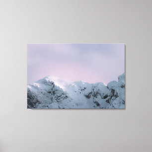 Toile Ciel violet au-dessus des montagnes