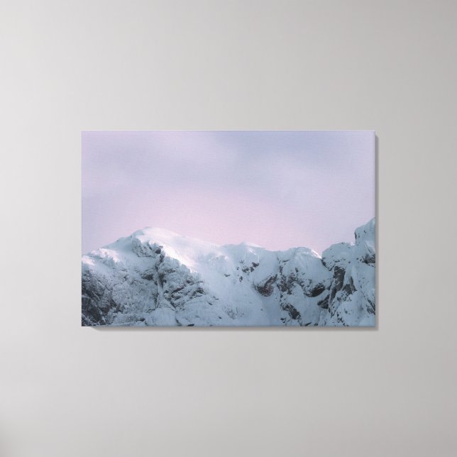 Toile Ciel violet au-dessus des montagnes (Recto)