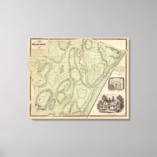 Toile Cimetière de Woodlawn (Recto)