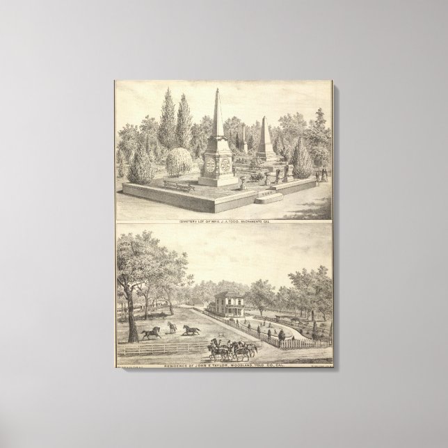 Toile Cimetière Sacto, res Woodland (Recto)