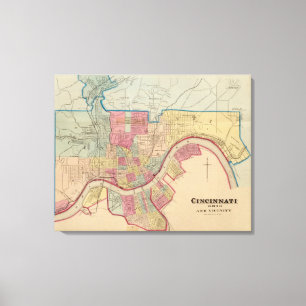 Toile Cincinnati, Ohio et environs