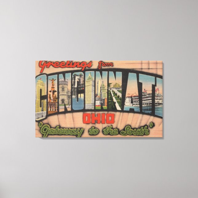 Toile Cincinnati, Ohio (Porte d'entrée vers le sud) (Recto)