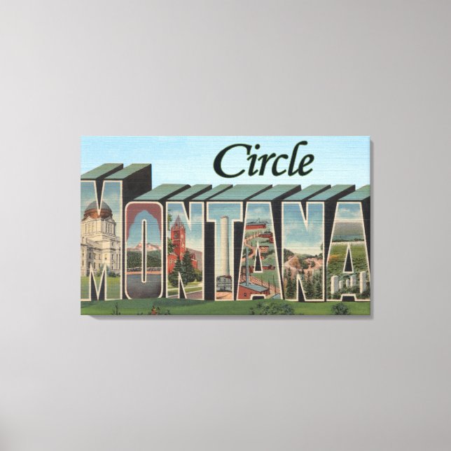 Toile Circle, Montana - Grandes Scènes de lettres (Recto)
