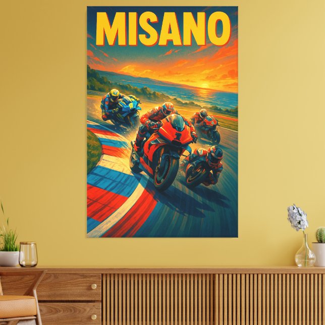 Toile Circuit mondial de Misano Marco Simoncelli MotoGP  (Insitu(Salon))