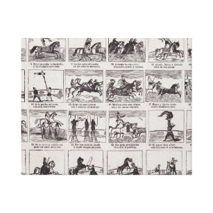 Toile Circus Horse Art Bande dessinée