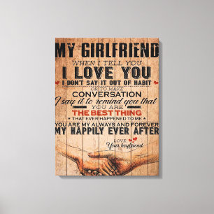 Toile Citation Amour Pour Petite Amie, Petite Amie Cadea