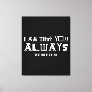Toile Citation Biblique Inspirante Je Suis Avec Vous Tou
