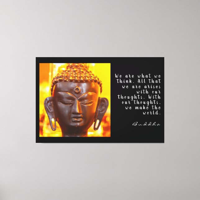 Toile Citation Bouddha (Recto)