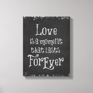 Toile Citation d'amour