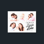 Toile Citation d'amour familial moderne Collage photo<br><div class="desc">Famille moderne et citation d'amour avec 4 photo collage.</div>