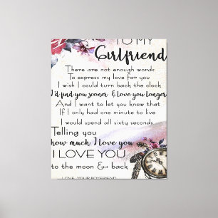 Toile Citation d'amour pour amie Jovely Couple Cadeau