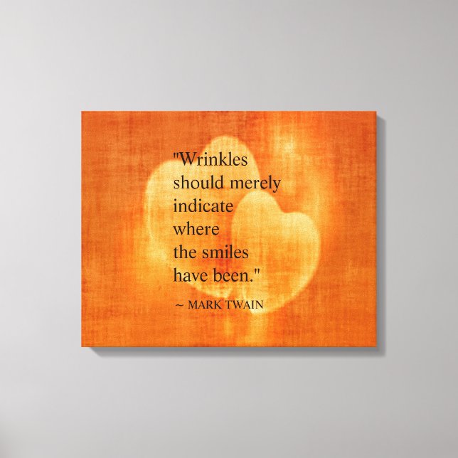 Toile Citation d'anniversaire de Mark Twain (Recto)