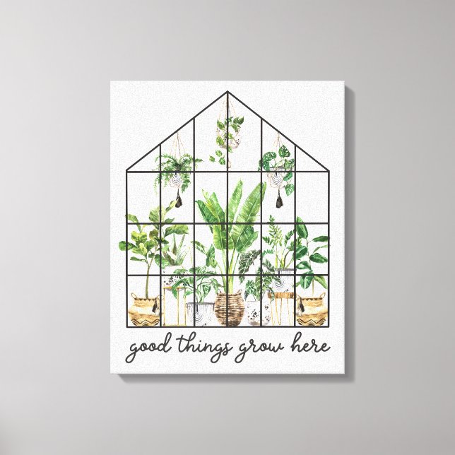 Toile Citation de bonne plante d'intérieur  (Recto)